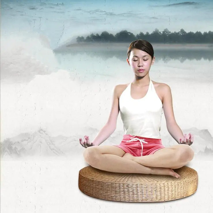 The Stillness Mat - Rush Grass Meditation Cushion and Yoga Mat